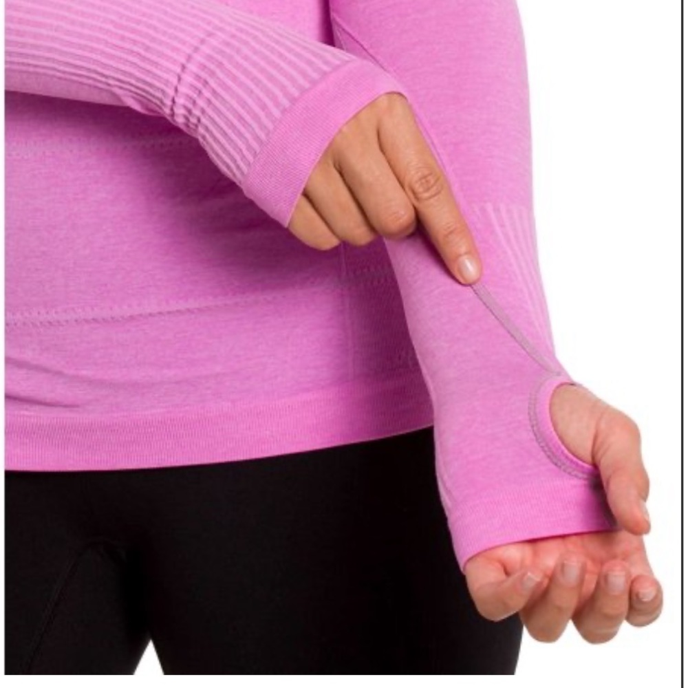 Zensah Long Sleeve Shirt Pink In Size Large Compression Recovery Athletic Gym - Picture 8 of 8